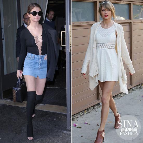 賽琳娜、霉霉示范魚(yú)嘴鞋