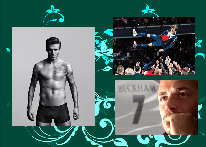 在小貝的最后一戰(zhàn)中，有女球迷含淚打出“再踢一年”的橫幅。也有人認(rèn)為，貝克漢姆的“超級完美偶像”形象更像是好萊塢打造出來的，退役也像是一場秀。