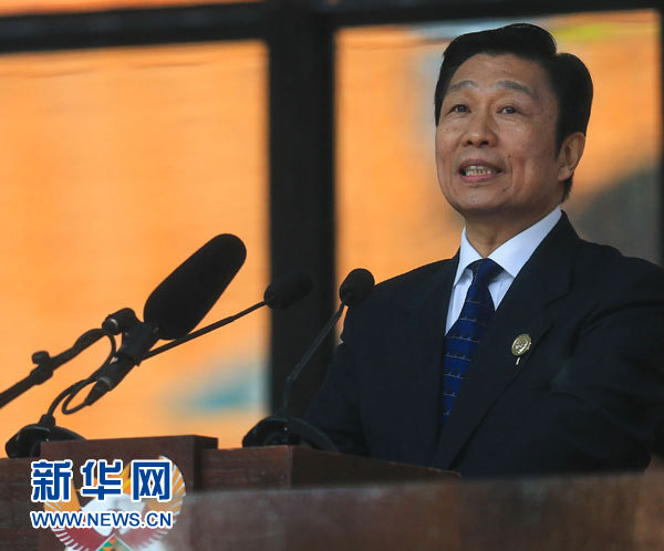 12月10日，國家副主席李源潮在南非約翰內(nèi)斯堡出席南非政府為前總統(tǒng)曼德拉舉行大型官方追悼活動(dòng)并致辭。