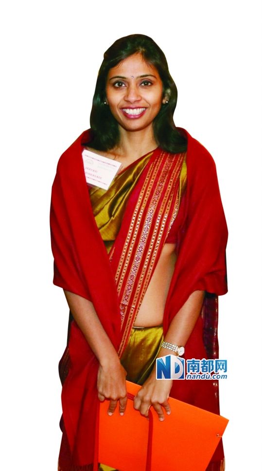 被美國拘押的印度駐紐約副總領(lǐng)事德夫亞尼·科布拉加德。