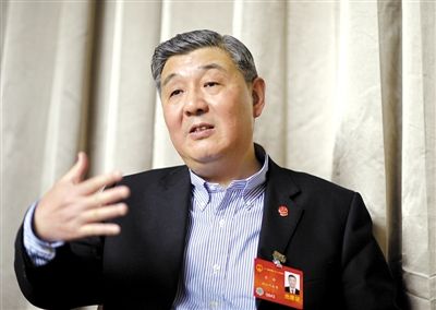 今年全國兩會期間，全國人大代表、浙江高院院長齊奇接受記者采訪。新京報記者 陳杰 攝