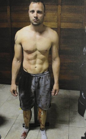 “刀鋒戰(zhàn)士”皮斯托瑞斯過(guò)失槍殺女友現(xiàn)場(chǎng)照片。