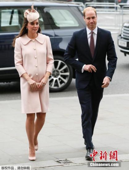 當?shù)貢r間2015年3月9日，英國倫敦，威斯敏斯特大教堂，英國皇室參加英聯(lián)邦紀念儀式。