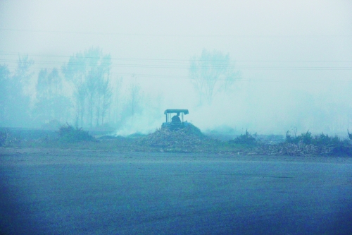 　9月底，南陽(yáng)市社旗縣一處秸稈焚燒現(xiàn)場(chǎng)。此次督察通報(bào)，該縣被罰款9萬(wàn)元。