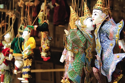 曼德勒的木偶。圖/顧樂曉