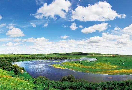 　　抻直后長度超過黃河10倍的莫日格勒河?！? complete=