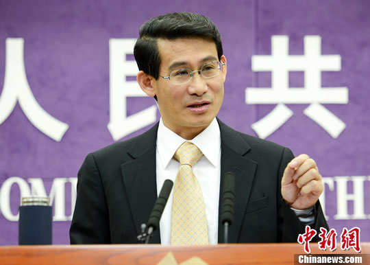 10月17日，中國商務部舉行例行發(fā)布會，介紹1-9月中國商務運行情況。圖為商務部新聞發(fā)言人沈丹陽。