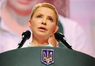 25日，在大選中得票率大幅落后的季莫申科舉行新聞發(fā)布會(huì)。