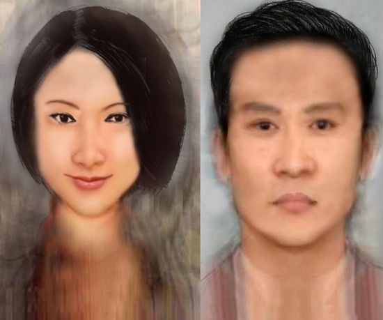 媒體公布中國(guó)大眾臉:女性瓜子臉男性國(guó)字臉(圖) 媒體公布中國(guó)大眾臉:女性瓜子臉男性國(guó)字臉(圖)