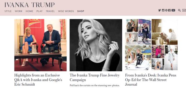 伊萬卡·特朗普同名品牌網(wǎng)站 伊萬卡·特朗普同名品牌網(wǎng)站
