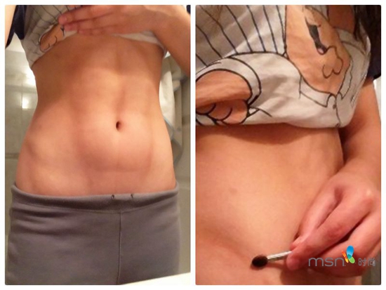 蔡依林 你的馬甲線“脫妝”了！