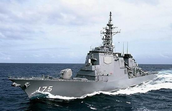 資料圖：日本宙斯盾級(jí)導(dǎo)彈驅(qū)逐艦妙高號(hào)(DD175)。